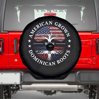American Grown With Dominican Roots Spare Tire Cover USA Dominican Republic Heritage Pride Gift