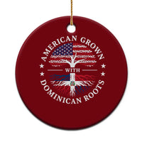 American Grown With Dominican Roots Ceramic Ornament USA Dominican Republic Heritage Pride Gift