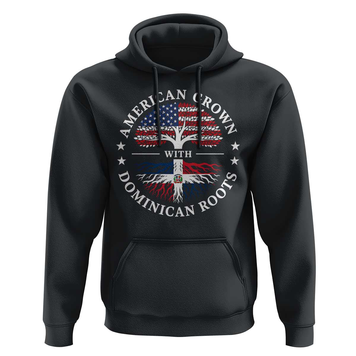 American Grown With Dominican Roots Hoodie USA Dominican Republic Heritage Pride Gift