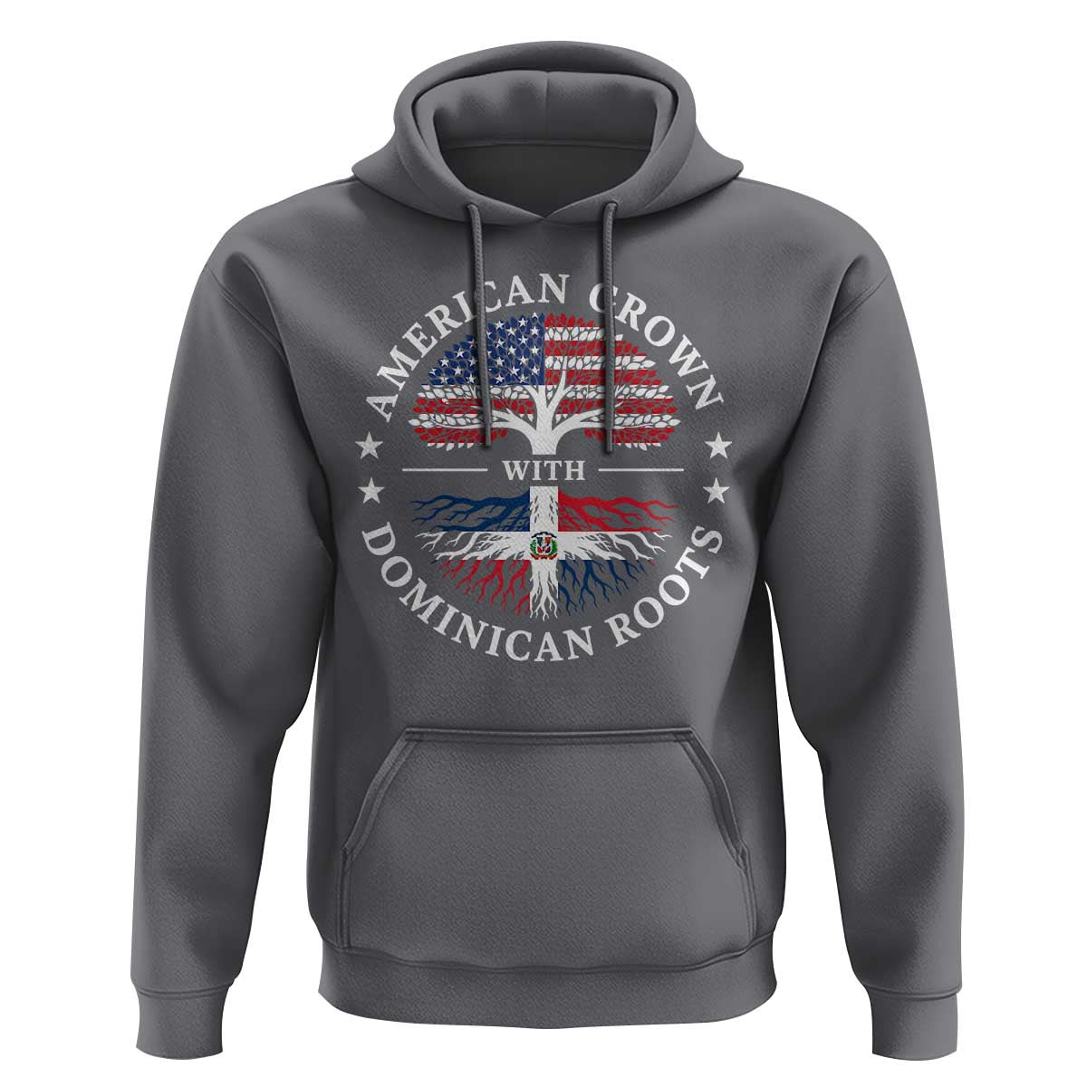 American Grown With Dominican Roots Hoodie USA Dominican Republic Heritage Pride Gift
