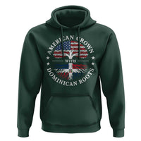 American Grown With Dominican Roots Hoodie USA Dominican Republic Heritage Pride Gift