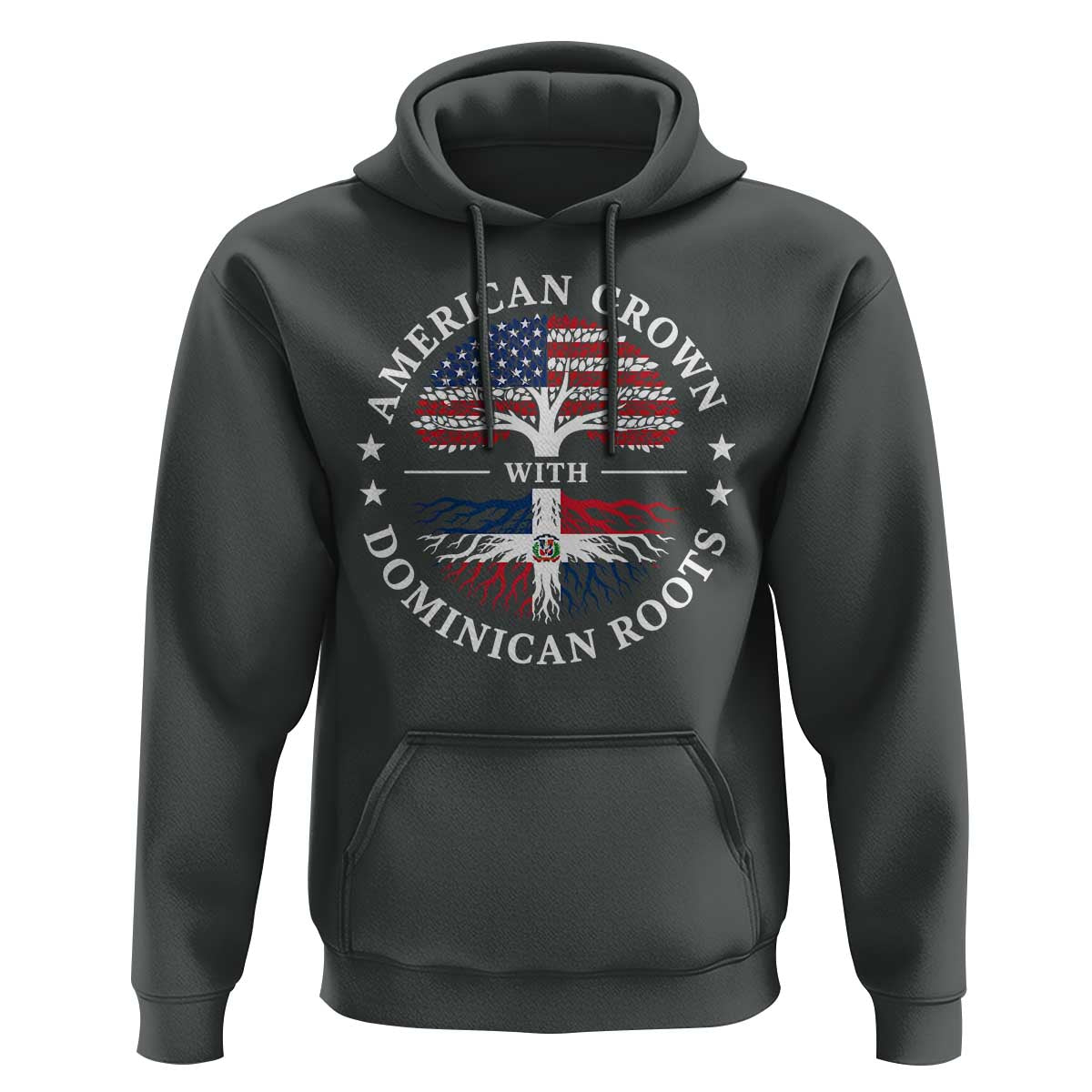 American Grown With Dominican Roots Hoodie USA Dominican Republic Heritage Pride Gift