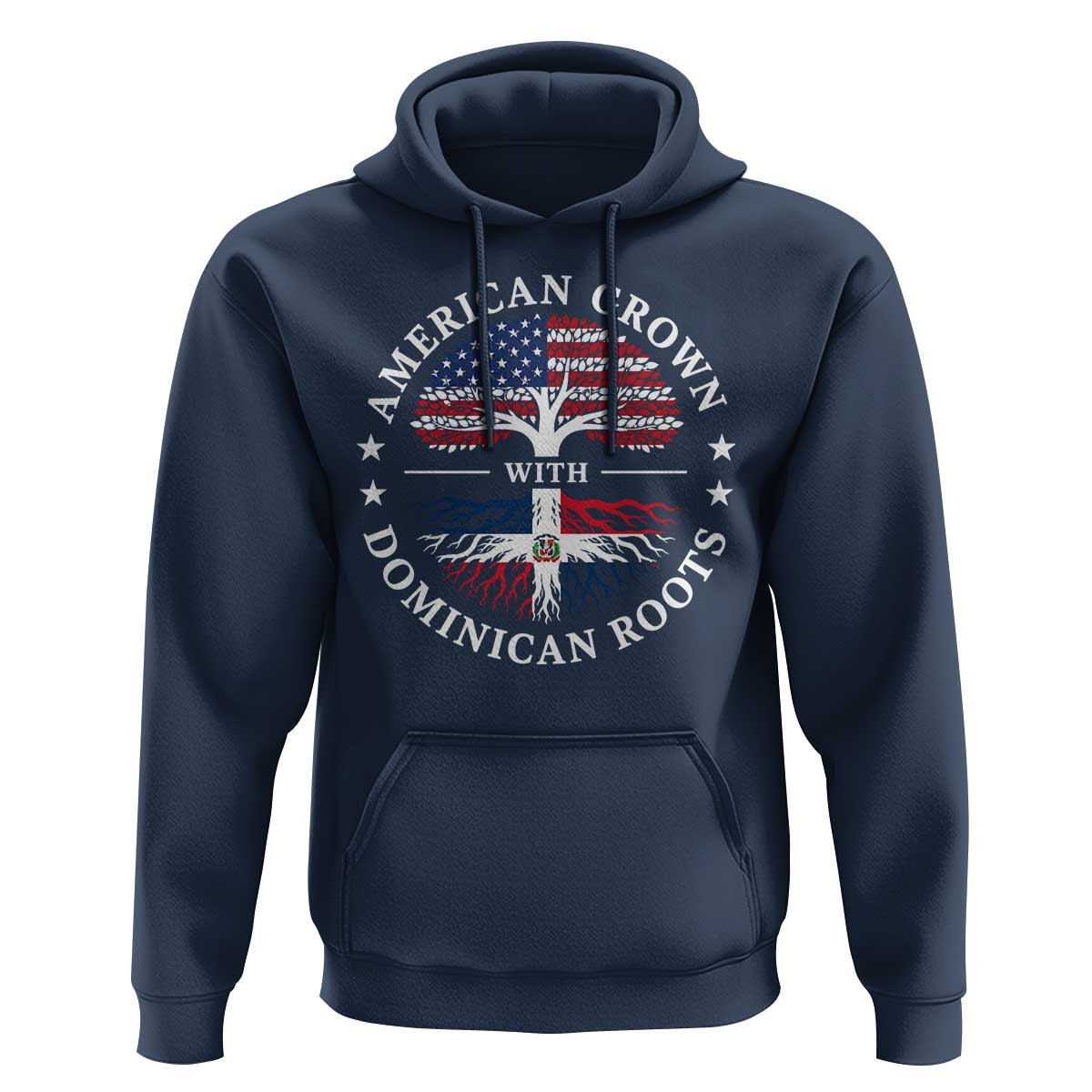 American Grown With Dominican Roots Hoodie USA Dominican Republic Heritage Pride Gift