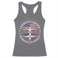 American Grown With Dominican Roots Racerback Tank Top USA Dominican Republic Heritage Pride Gift