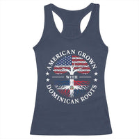 American Grown With Dominican Roots Racerback Tank Top USA Dominican Republic Heritage Pride Gift