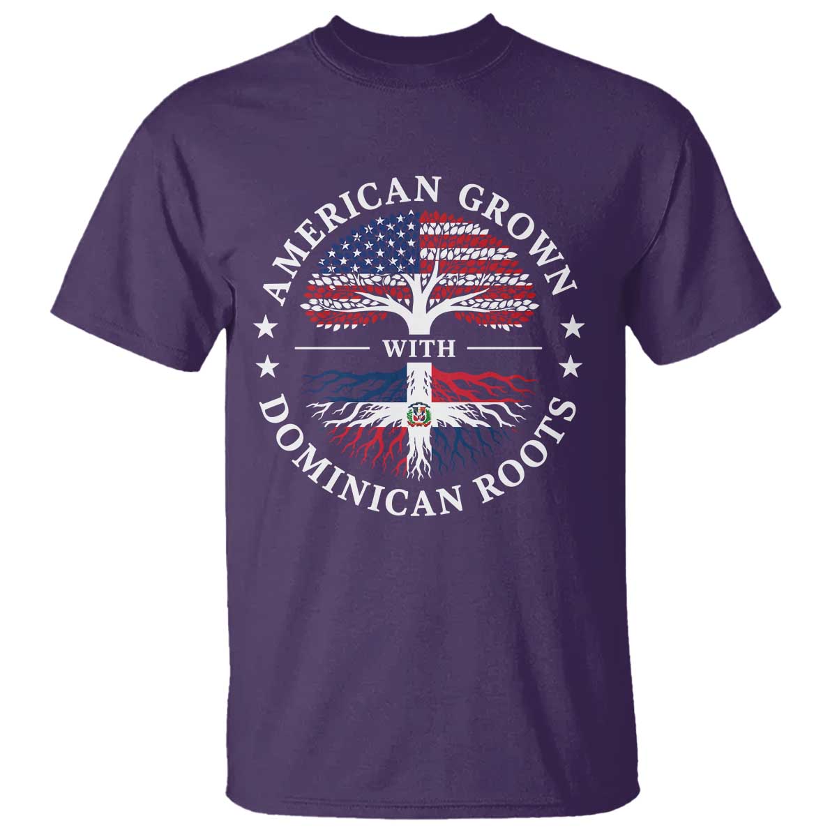 American Grown With Dominican Roots T Shirt USA Dominican Republic Heritage Pride Gift