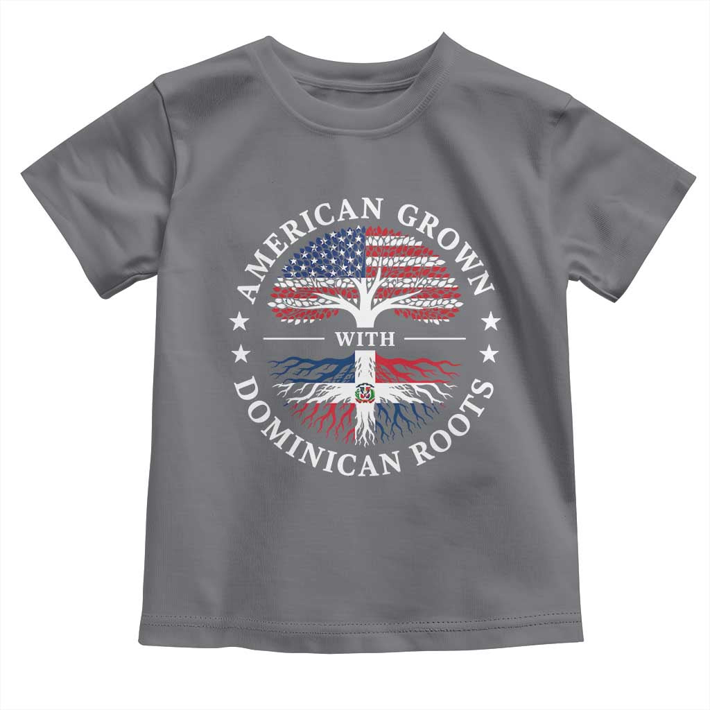 American Grown With Dominican Roots Toddler T Shirt USA Dominican Republic Heritage Pride Gift
