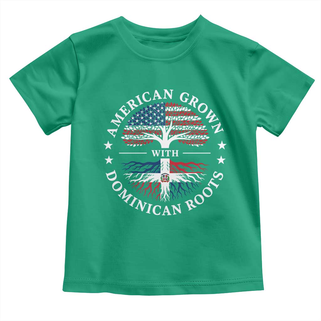 American Grown With Dominican Roots Toddler T Shirt USA Dominican Republic Heritage Pride Gift