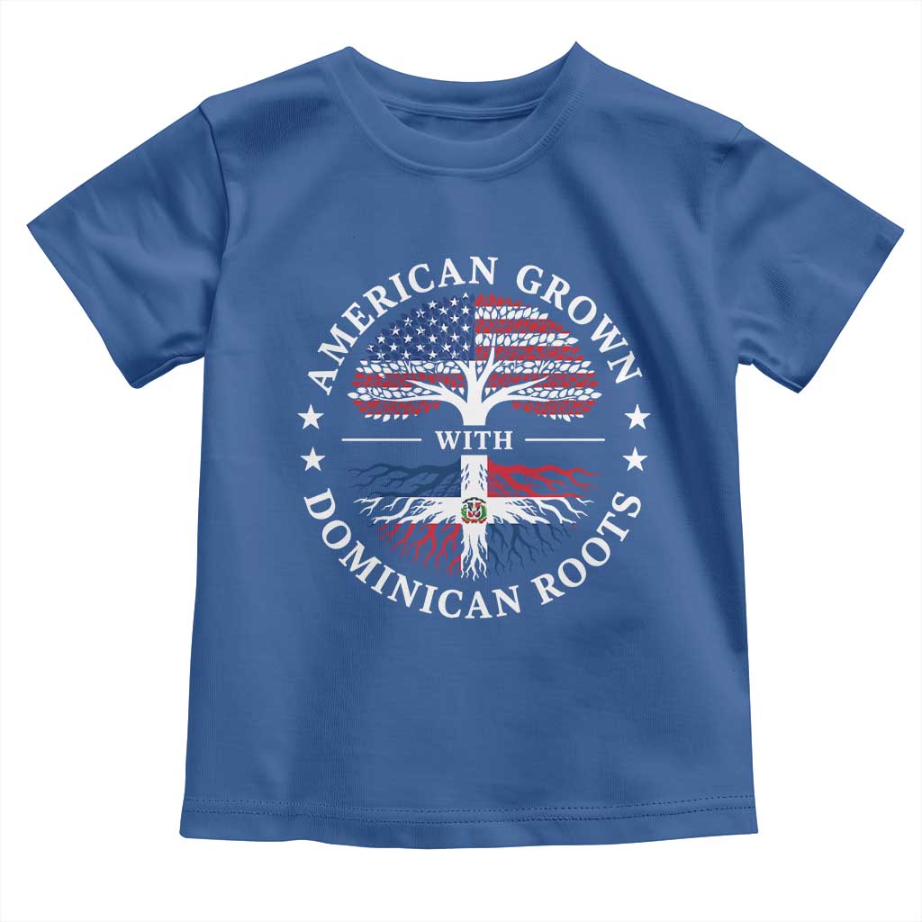American Grown With Dominican Roots Toddler T Shirt USA Dominican Republic Heritage Pride Gift