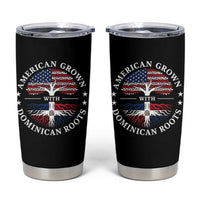 American Grown With Dominican Roots Tumbler Cup USA Dominican Republic Heritage Pride Gift