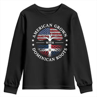 American Grown With Dominican Roots Youth Sweatshirt USA Dominican Republic Heritage Pride Gift