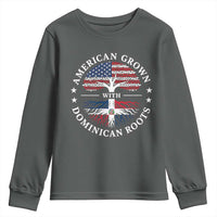 American Grown With Dominican Roots Youth Sweatshirt USA Dominican Republic Heritage Pride Gift