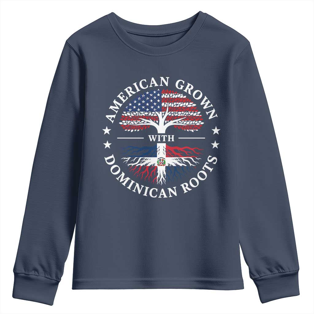 American Grown With Dominican Roots Youth Sweatshirt USA Dominican Republic Heritage Pride Gift