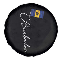 Barbados Flag Spare Tire Cover Elegant Barbados Pride Patriotic Island Heritage Gift