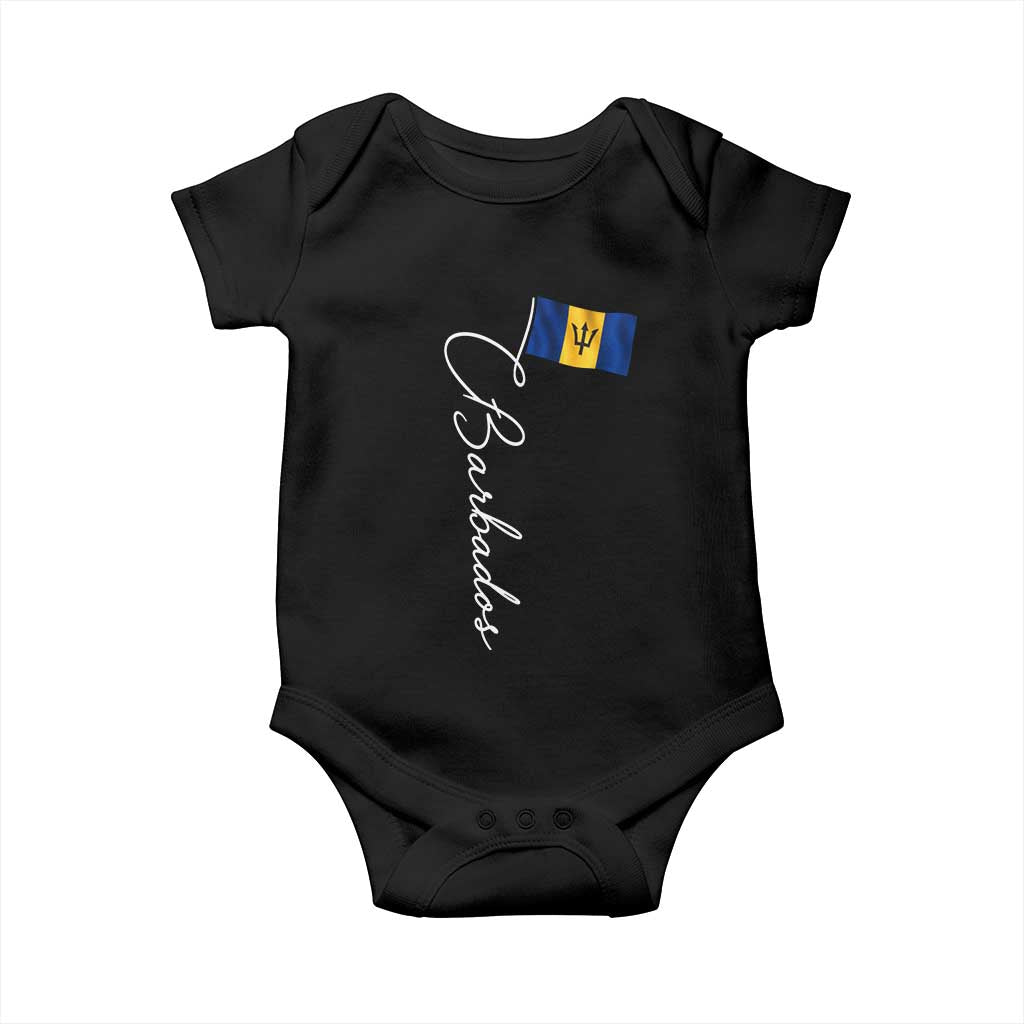 Barbados Flag Baby Onesie Elegant Barbados Pride Patriotic Island Heritage Gift