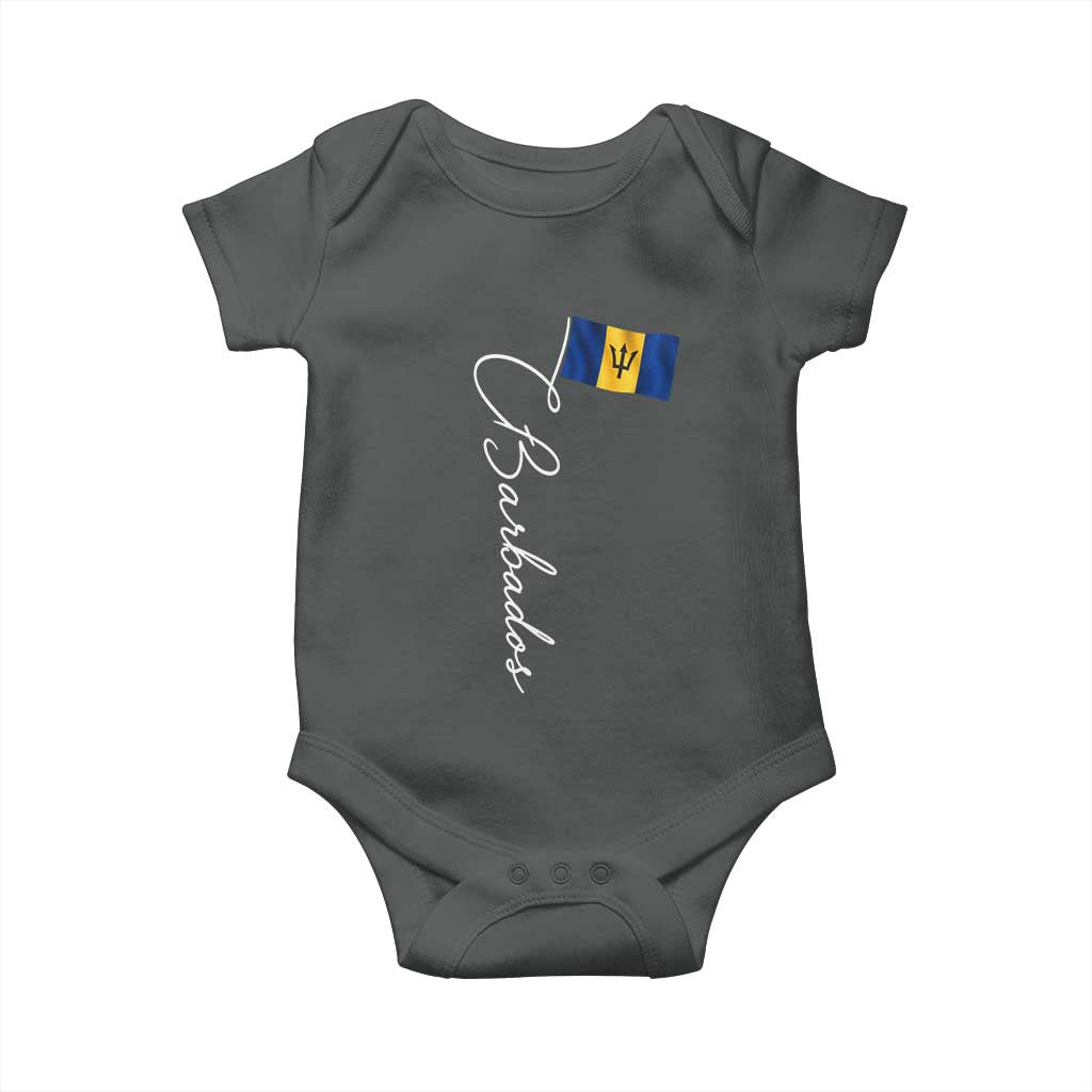 Barbados Flag Baby Onesie Elegant Barbados Pride Patriotic Island Heritage Gift