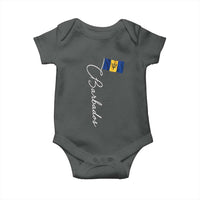 Barbados Flag Baby Onesie Elegant Barbados Pride Patriotic Island Heritage Gift