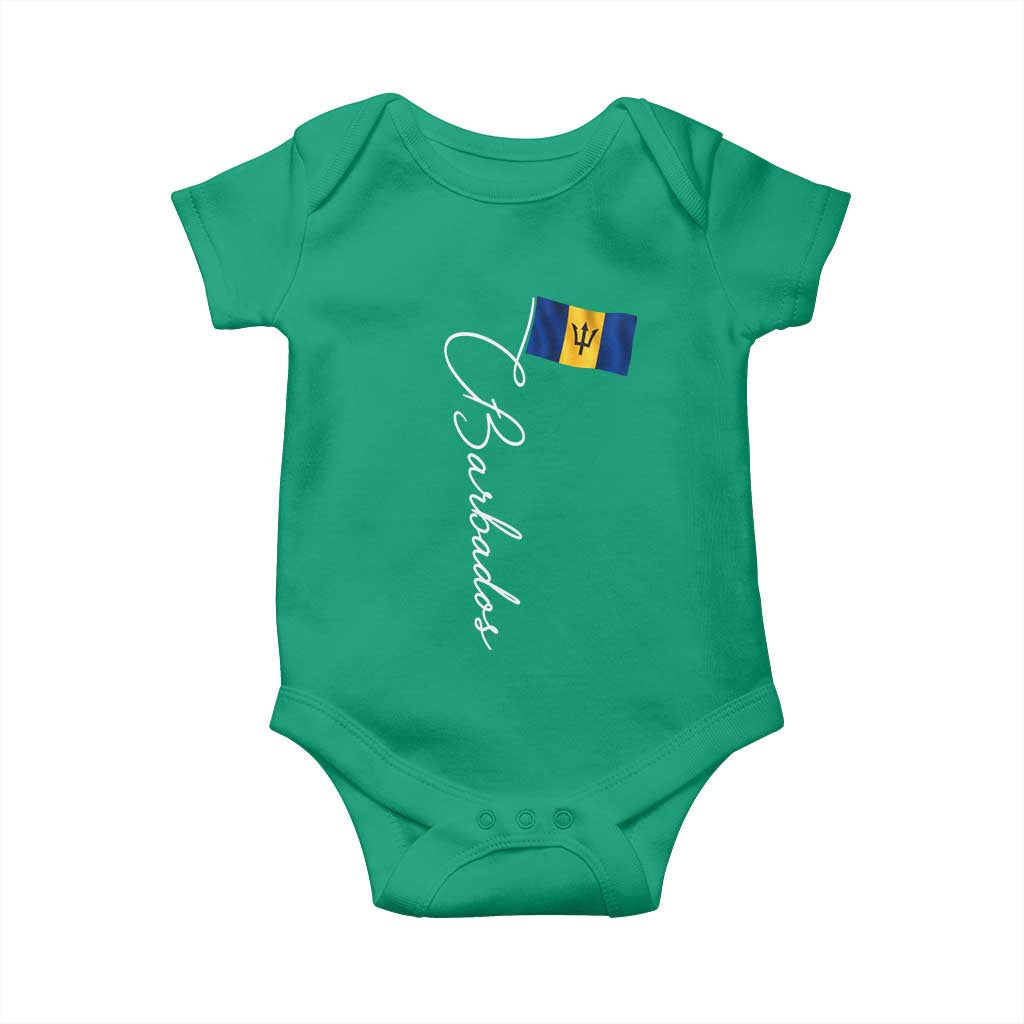 Barbados Flag Baby Onesie Elegant Barbados Pride Patriotic Island Heritage Gift