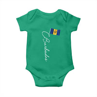 Barbados Flag Baby Onesie Elegant Barbados Pride Patriotic Island Heritage Gift