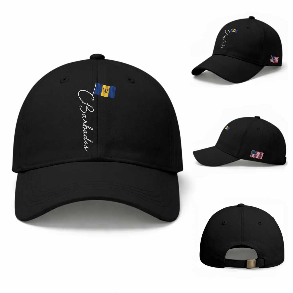 Barbados Flag Baseball Cap Elegant Barbados Pride Patriotic Island Heritage Gift