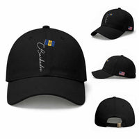 Barbados Flag Baseball Cap Elegant Barbados Pride Patriotic Island Heritage Gift