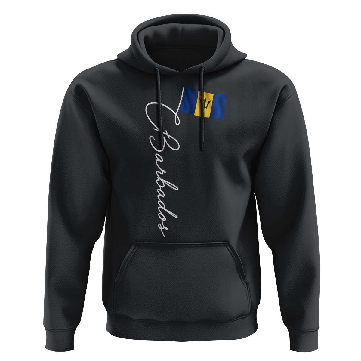 Barbados Flag Hoodie Elegant Barbados Pride Patriotic Island Heritage Gift