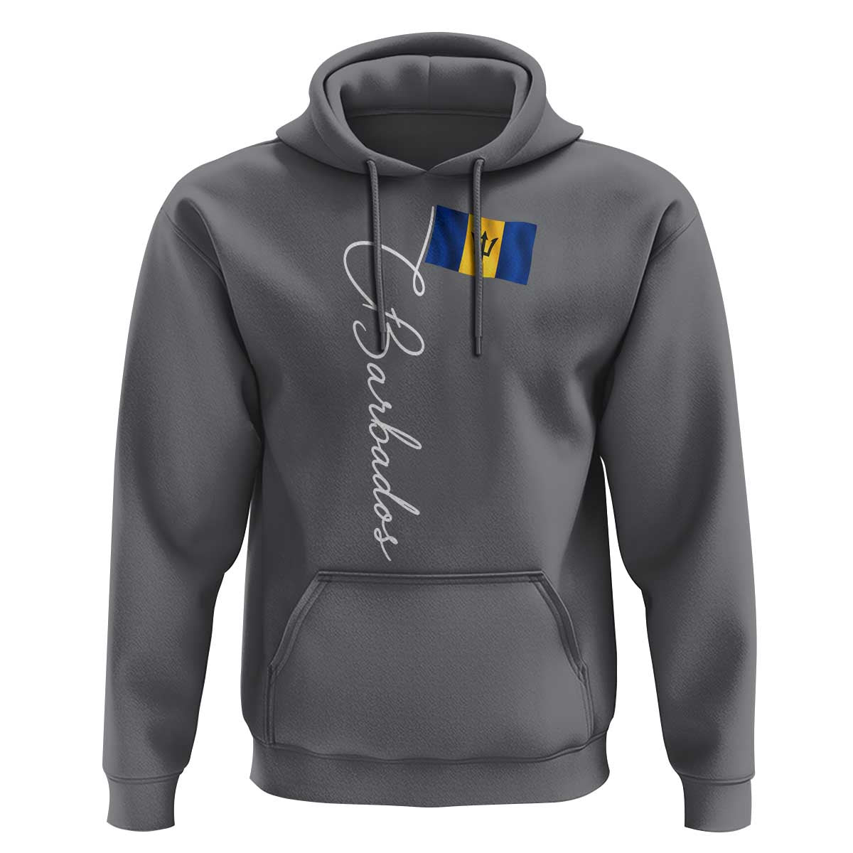 Barbados Flag Hoodie Elegant Barbados Pride Patriotic Island Heritage Gift