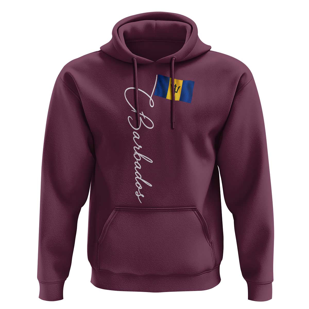 Barbados Flag Hoodie Elegant Barbados Pride Patriotic Island Heritage Gift