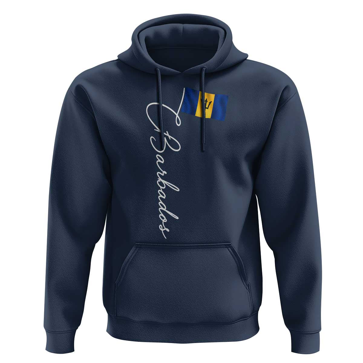 Barbados Flag Hoodie Elegant Barbados Pride Patriotic Island Heritage Gift