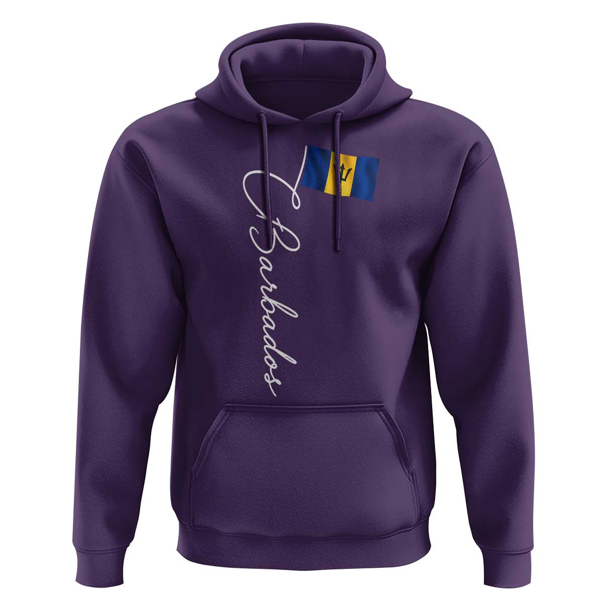 Barbados Flag Hoodie Elegant Barbados Pride Patriotic Island Heritage Gift