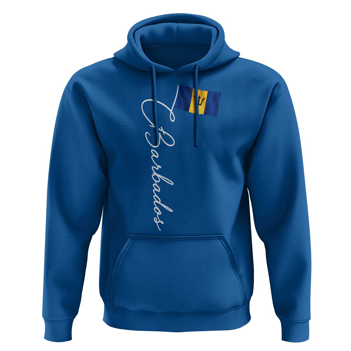 Barbados Flag Hoodie Elegant Barbados Pride Patriotic Island Heritage Gift
