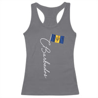 Barbados Flag Racerback Tank Top Elegant Barbados Pride Patriotic Island Heritage Gift