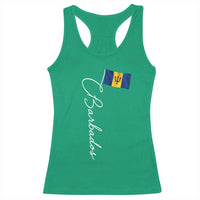 Barbados Flag Racerback Tank Top Elegant Barbados Pride Patriotic Island Heritage Gift