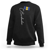 Barbados Flag Sweatshirt Elegant Barbados Pride Patriotic Island Heritage Gift