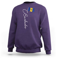 Barbados Flag Sweatshirt Elegant Barbados Pride Patriotic Island Heritage Gift