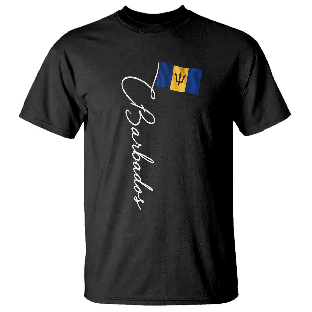 Barbados Flag T Shirt Elegant Barbados Pride Patriotic Island Heritage Gift