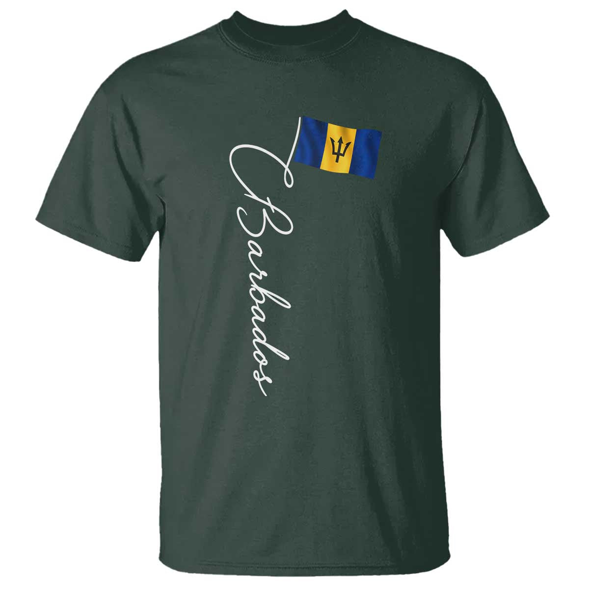 Barbados Flag T Shirt Elegant Barbados Pride Patriotic Island Heritage Gift