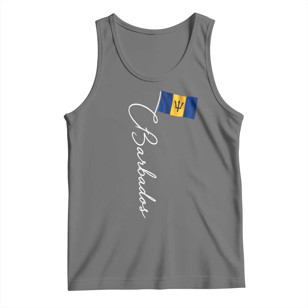 Barbados Flag Tank Top Elegant Barbados Pride Patriotic Island Heritage Gift