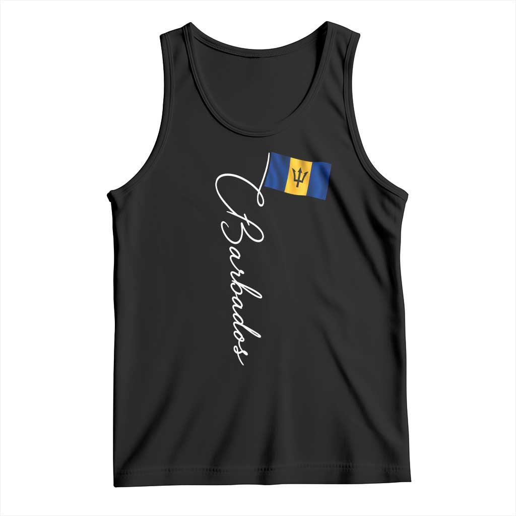 Barbados Flag Tank Top Elegant Barbados Pride Patriotic Island Heritage Gift
