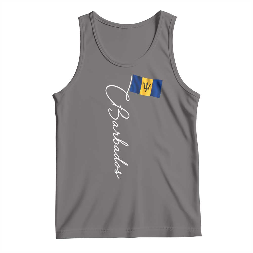 Barbados Flag Tank Top Elegant Barbados Pride Patriotic Island Heritage Gift