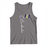 Barbados Flag Tank Top Elegant Barbados Pride Patriotic Island Heritage Gift