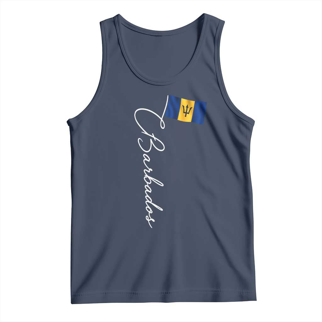 Barbados Flag Tank Top Elegant Barbados Pride Patriotic Island Heritage Gift