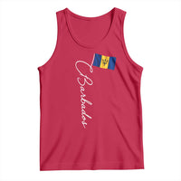 Barbados Flag Tank Top Elegant Barbados Pride Patriotic Island Heritage Gift