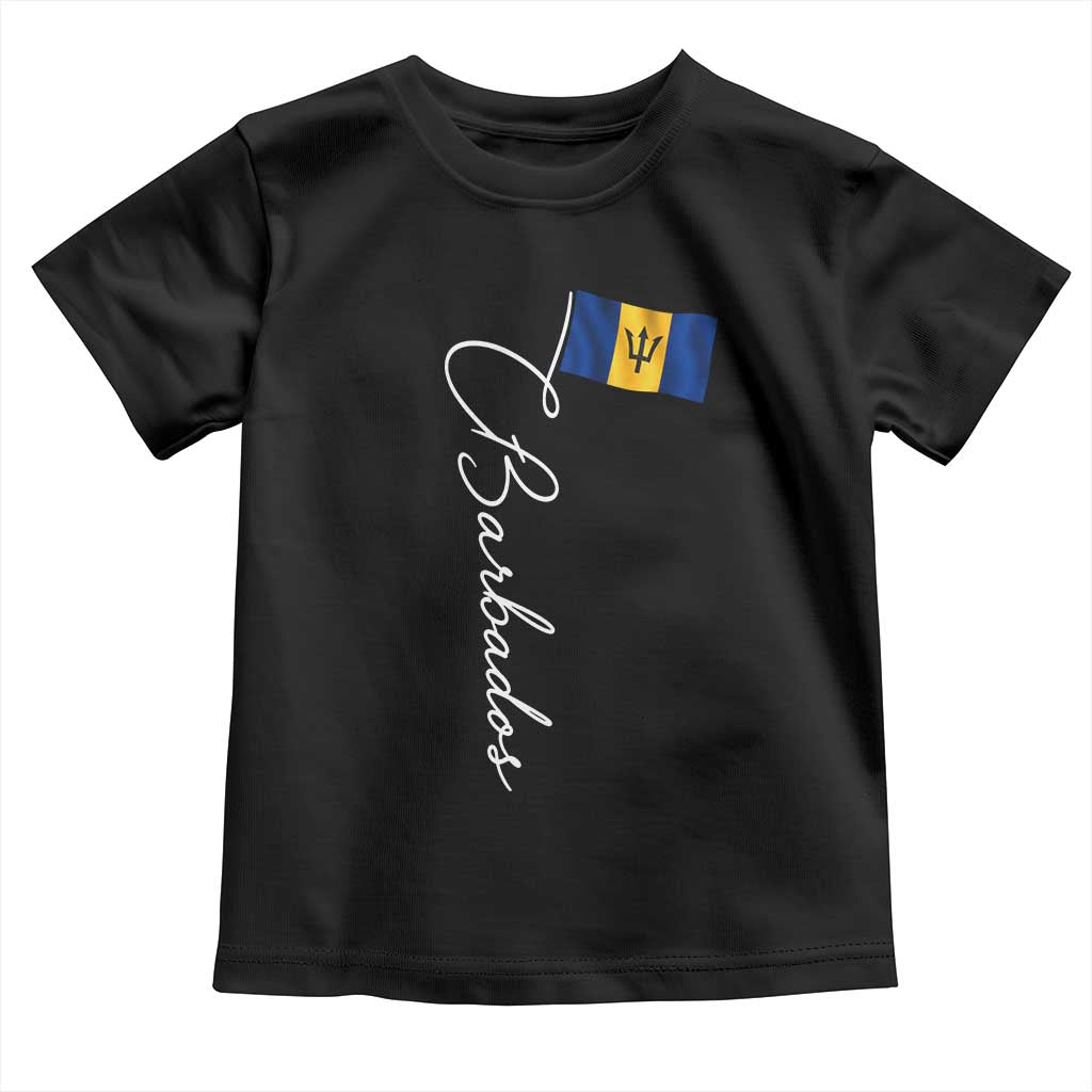 Barbados Flag Toddler T Shirt Elegant Barbados Pride Patriotic Island Heritage Gift