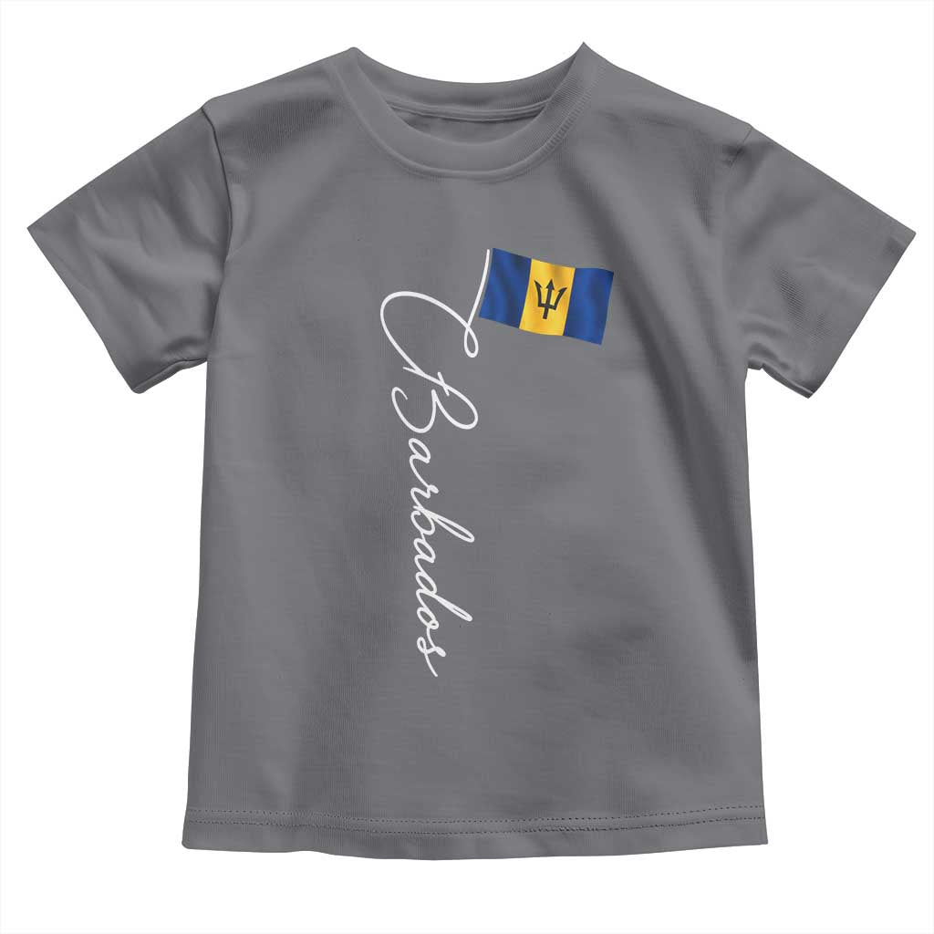 Barbados Flag Toddler T Shirt Elegant Barbados Pride Patriotic Island Heritage Gift