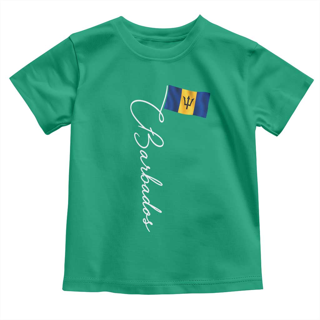 Barbados Flag Toddler T Shirt Elegant Barbados Pride Patriotic Island Heritage Gift