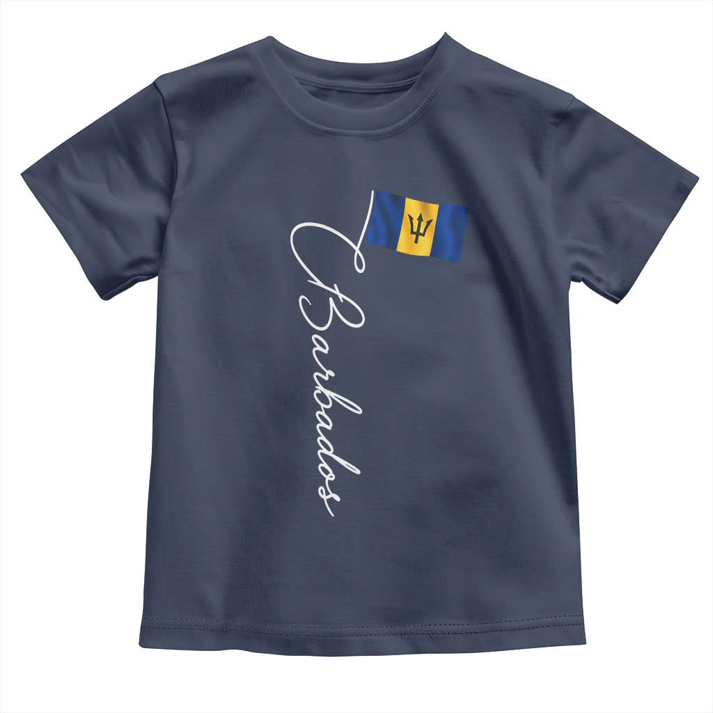 Barbados Flag Toddler T Shirt Elegant Barbados Pride Patriotic Island Heritage Gift
