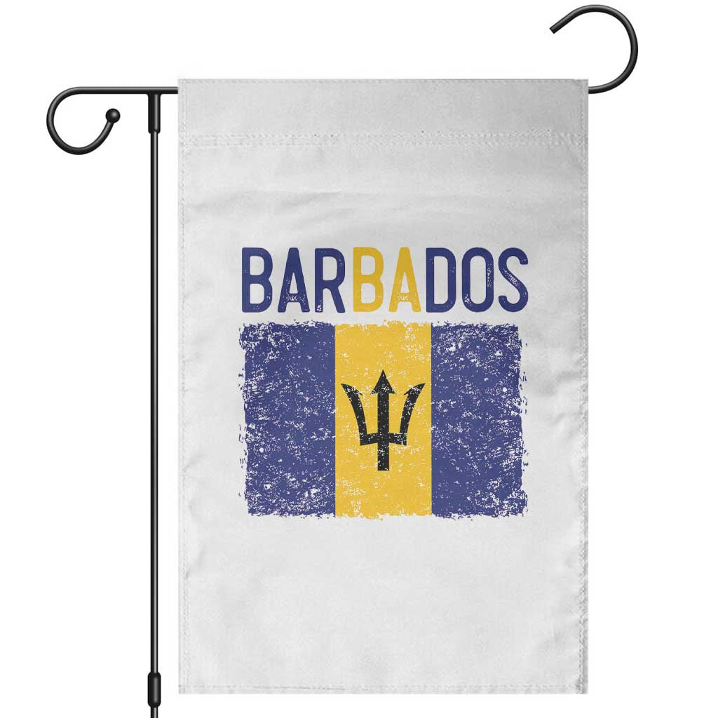 Vintage Distressed Barbados Flag Garden Flag Bajan Caribbean Heritage Patriotic Pride Gift