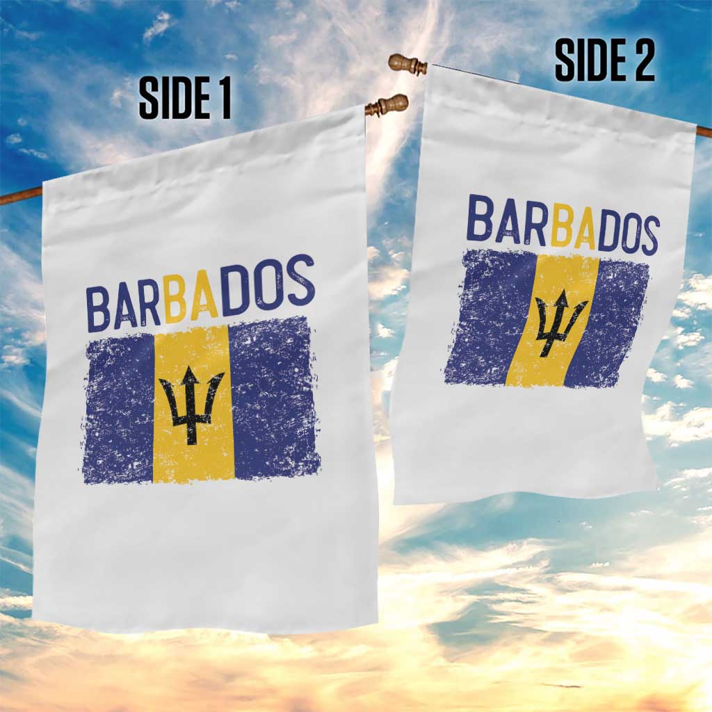 Vintage Distressed Barbados Flag Garden Flag Bajan Caribbean Heritage Patriotic Pride Gift