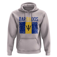 Vintage Distressed Barbados Flag Hoodie Bajan Caribbean Heritage Patriotic Pride Gift